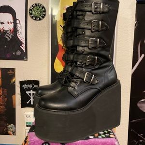 Demonia Platform Boots - Swing Heel 220